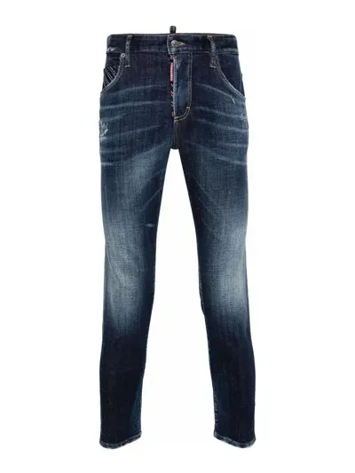 Dsquared2 5-pocket Pants In Dark Blue