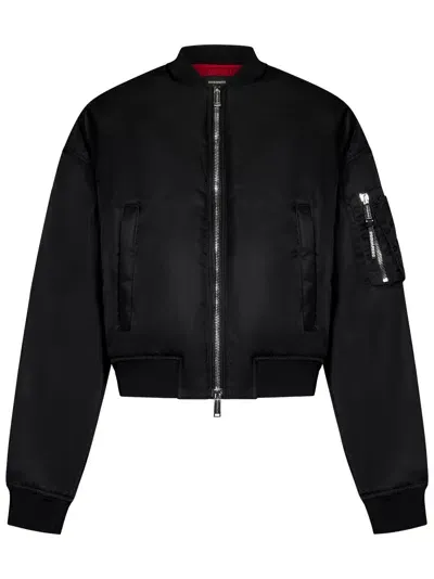 Dsquared2 80s Nylon Jacket In Black