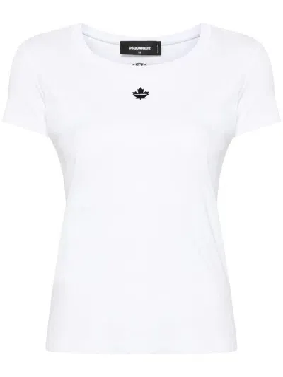 Dsquared2 Appliqué-logo Cotton T-shirt In White