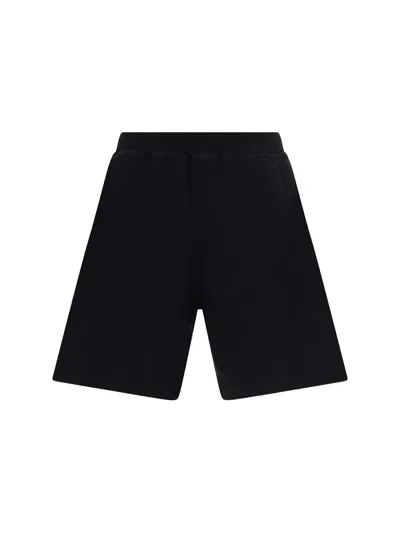 Dsquared2 Logo Printed Bermuda Shorts In Black