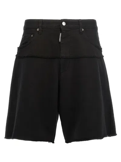 Dsquared2 Black Big Boxer Bermuda Shorts