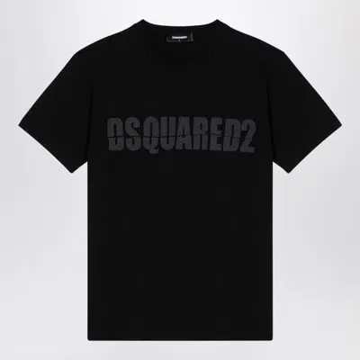 Dsquared2 Black Cotton T-shirt With Logo