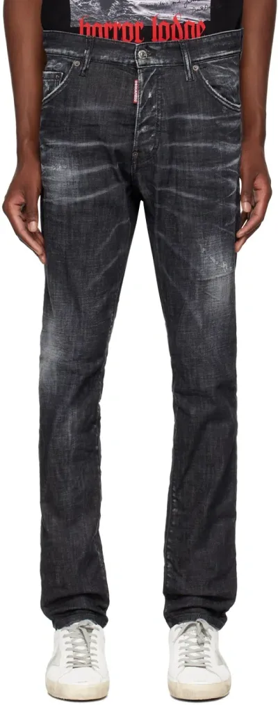 Dsquared2 Cool Guy Cotton Denim Jeans In Black