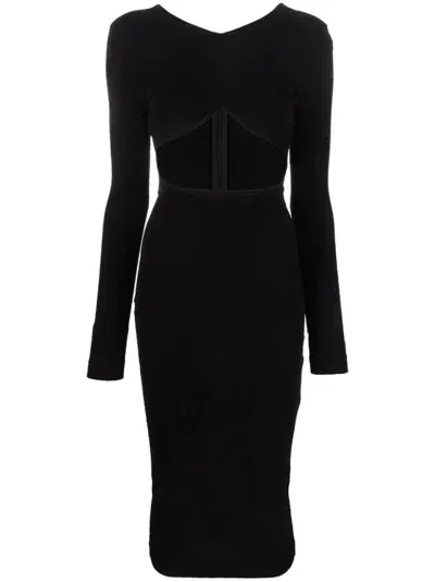 Dsquared2 Cut-out Detail Dress In Black