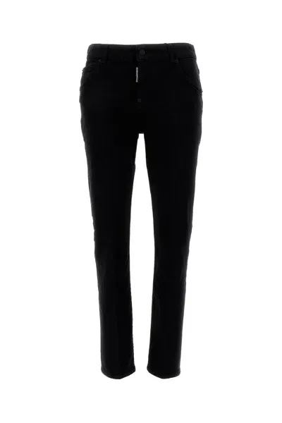 Dsquared2 Black Stretch Denim Cool Girl Jeans In 900