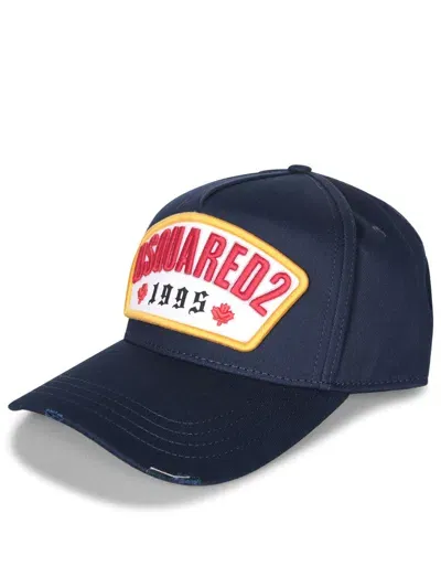 Dsquared2 Blue Cotton Baseball Cap