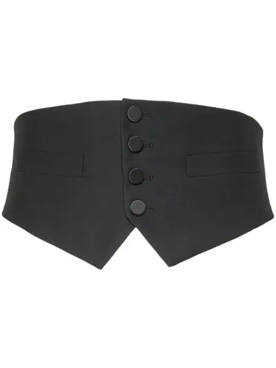 Dsquared2 Button-front Cummerbund In Black