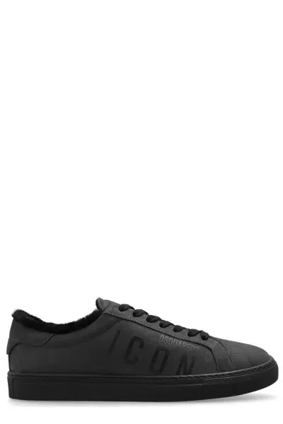 Dsquared2 Cassetta Logo Printed Low In Black