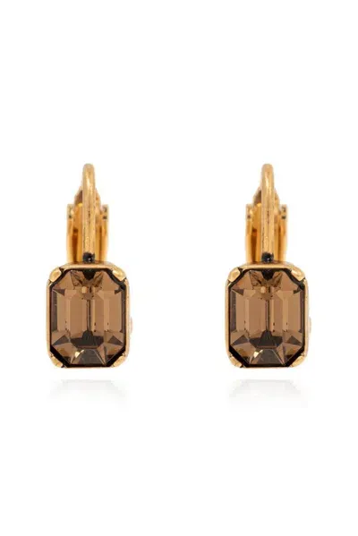 Dsquared2 Classic Embellished Earrings In Gold