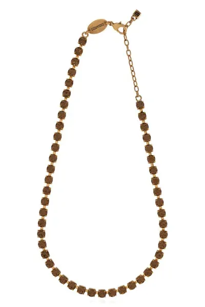 Dsquared2 Classic Embellished Necklace In Gold