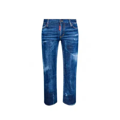 Dsquared2 Cotton Denim Jeans In Blue