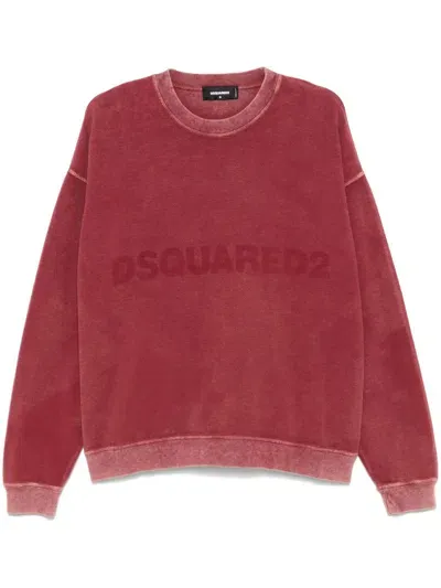 Dsquared2 Crew-neck Sweatshirt In Red