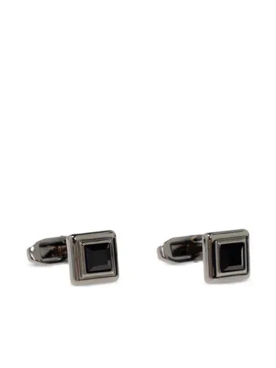 Dsquared2 Crystal-embellished Cufflinks In Silver