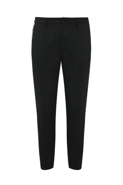 Dsquared2 D2 Headquarter Skinny Trousers In Black