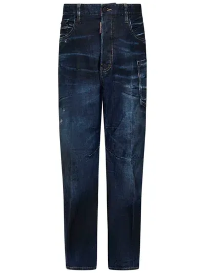 Dsquared2 Dark Grease Monkey Wash Kawaii Jeans In Blue