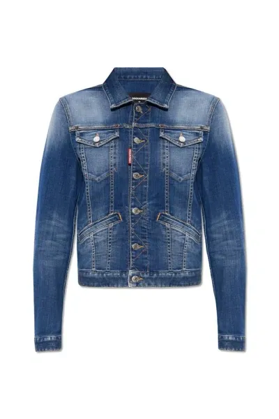 Dsquared2 Denim Jacket In Blue