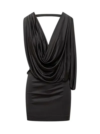 Dsquared2 Dress With Draping In Black