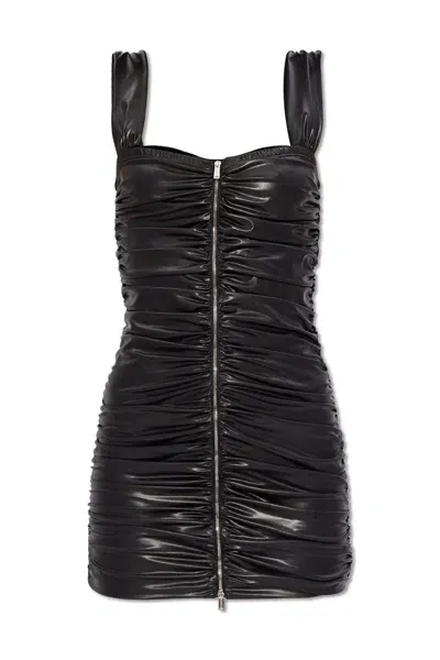 Dsquared2 Sleeveless Zipped Mini Dress In Black