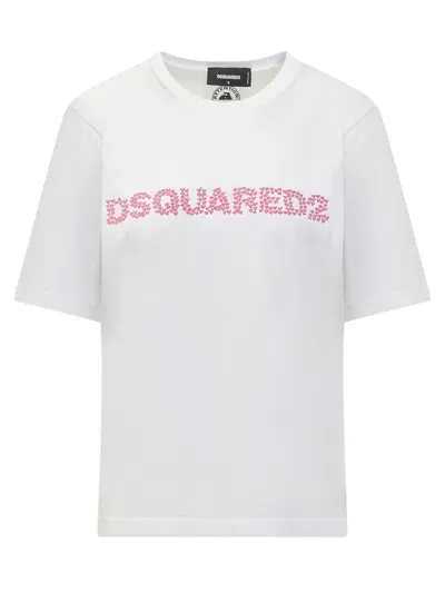 Dsquared2 Easy Fit T-shirt In White