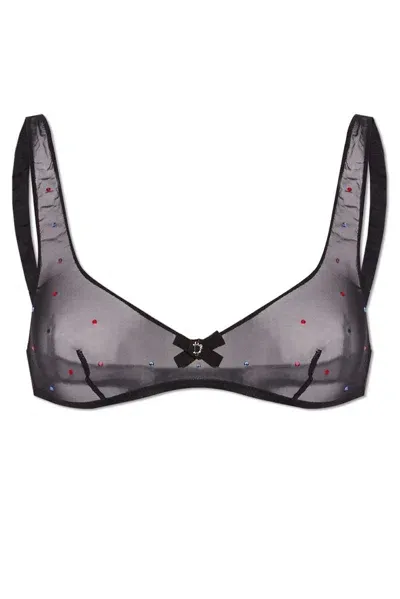 Dsquared2 Embellished Bra In Black