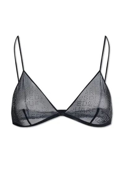 Dsquared2 Embellished Bra In Black