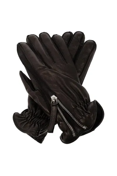 Dsquared2 Gloves From Lamb Leather In Nero