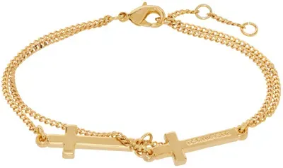 Dsquared2 Gold Jesus Bracelet In F193