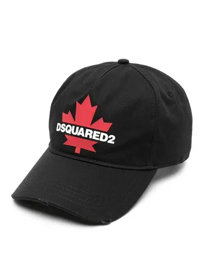 Dsquared2 Hat With Logo In Black