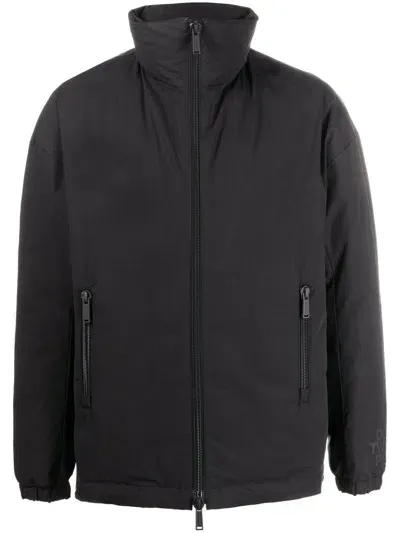 Dsquared2 High-neck Zipped Jacket In Black