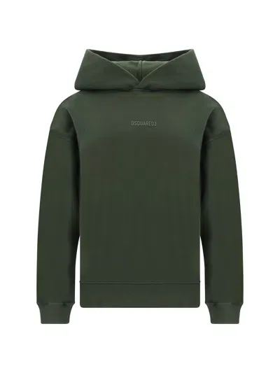 Dsquared2 Hoodie In Military Green