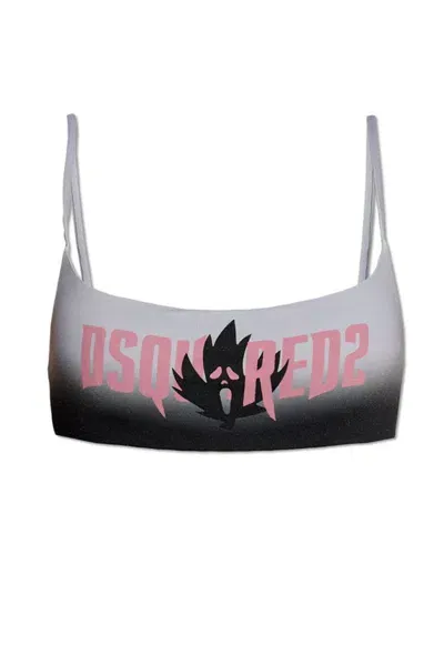 Dsquared2 Horror Bandeau Top In Multi