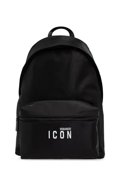 Dsquared2 Icon Backpack In Black