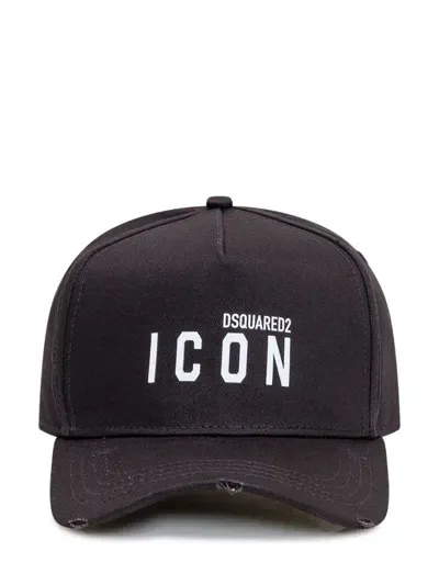 Dsquared2 Icon Baseball Hat In Black