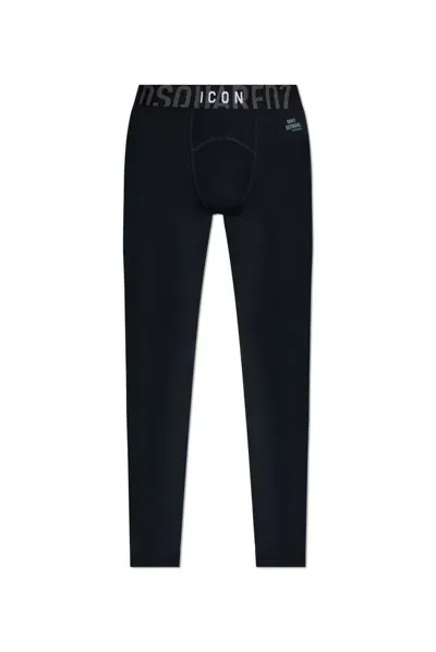 Dsquared2 Icon Long John Pants In Black