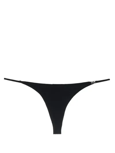 Dsquared2 Icon-plaque Bikini Bottoms In Schwarz