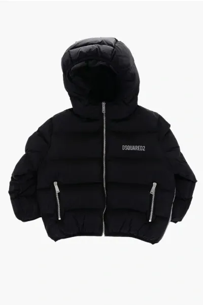 Dsquared2 Icon Two-tone Padded Jacket With Hood