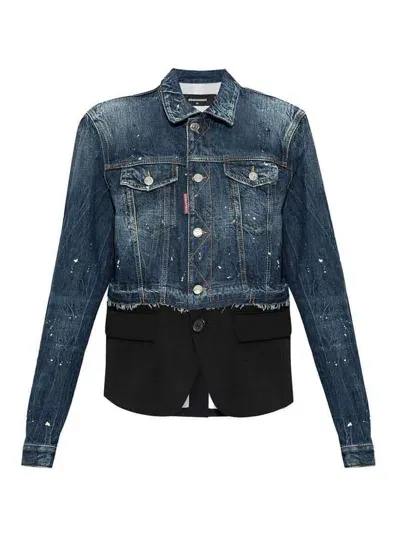 Dsquared2 Jacket In Azul