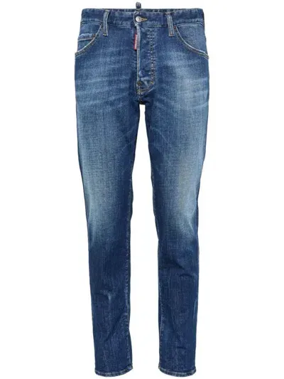 Dsquared2 Mid-rise Skinny Jeans In Green