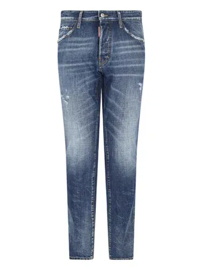 Dsquared2 Washed Skinny Jeans In Blue