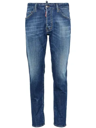 Dsquared2 Mid-rise Skinny Jeans In Denim