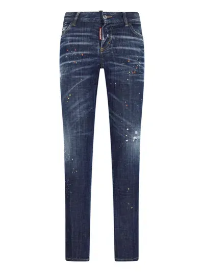 Dsquared2 'jennifer' Slim Jeans In Blue