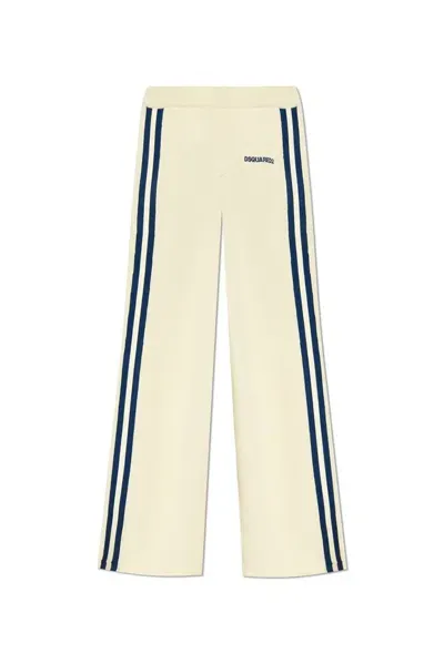 Dsquared2 Knitted Jogging Pants In White