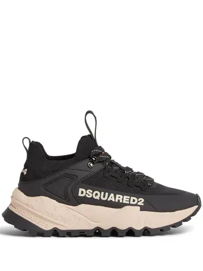 Dsquared2 Lace-up Low-top Sneakers In Black