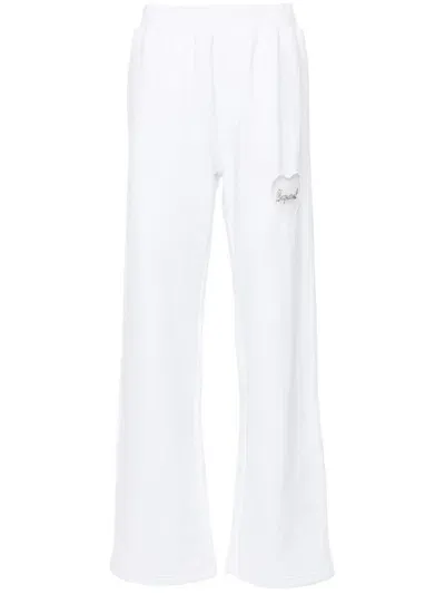 Dsquared2 Logo-appliqué Track Pants In White