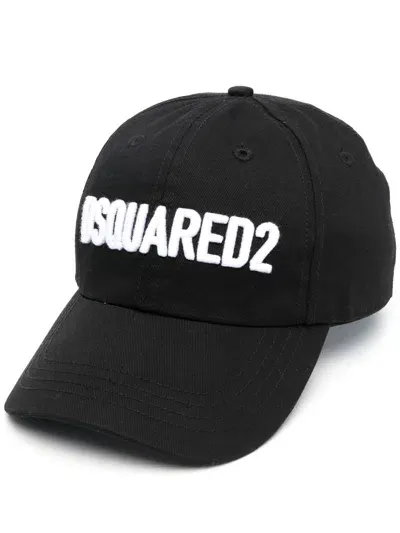 Dsquared2 Logo Baseball Cap In Black