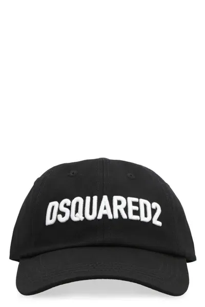 Dsquared2 Logo Baseball Cap In Black