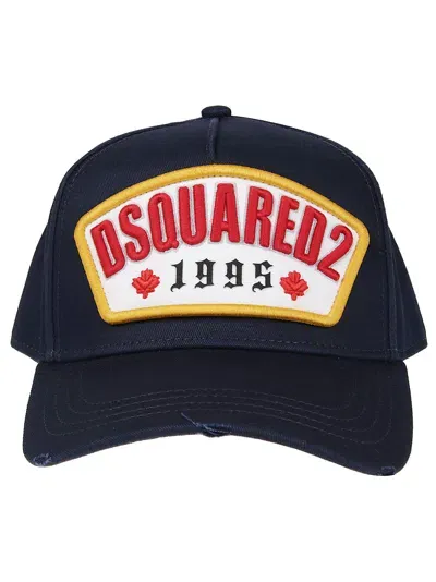 Dsquared2 Logo Baseball Cap In Navy