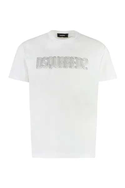 Dsquared2 Logo Cotton T-shirt In White