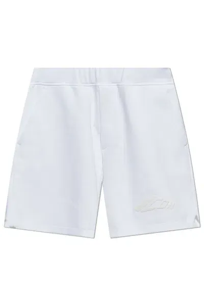 Dsquared2 Logo Detailed Elasticated Track Shorts In White