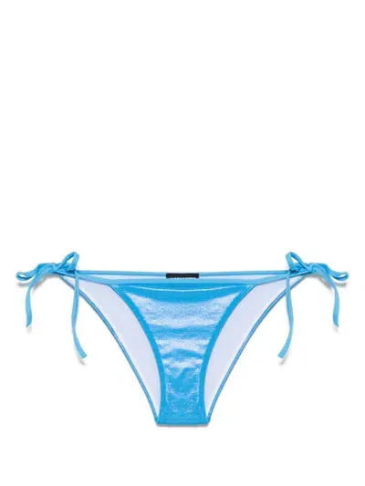 Dsquared2 Logo-lettering Bikini Bottoms In Blue